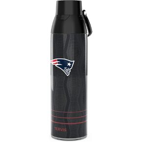 Tervis Venture Water Bottle NFL® New England Patriots - Full Speed Triple Walled Insulated Tumbler Travel Cup Keeps Drinks Cold & Hot, 26oz, Stainless Steel