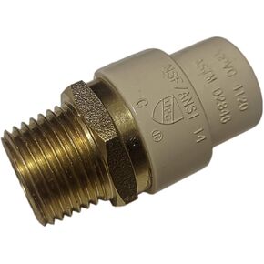10 قطع 1/2 "ذكر NPT X 1/2" محول CPVC ، 1/2 "محول الذكور CPVC ، نحاس ، 10 عبوات