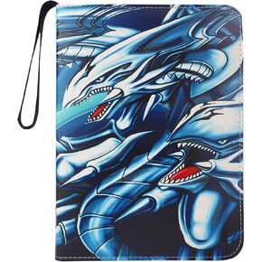 Leatherette 4 Pocket Trading Card Binder Album Holder Pages Sleeves Folder Protector For Trading Cards TCG Top loading 3 Ring Zip Card Binder Album for Master Duel Trade Cards 400 in Kuwait