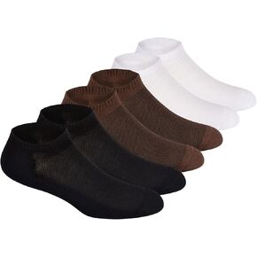 Athletic Ankle Socks for Men 6 Pack with Cushioned Sole Breathable Moisture Wicking