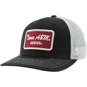 ZHATS NCAA Officially Licensed Trucker Hat Dakota Patch Brick Black Gray