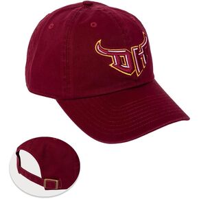 Desert Cactus Cal State University Dominguez Hills Baseball Hat University California Toros CSUDH Embroirderd Hats Cap Adjustable Cloth Strap Adult (Style A) Red