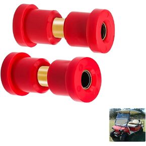 Golf Cart Red Polyurethane Bushings Sleeves Kit for Club Car DS 1992-UP Models, Front Leaf Spring Bushings Kit OEM 1015583 1012303