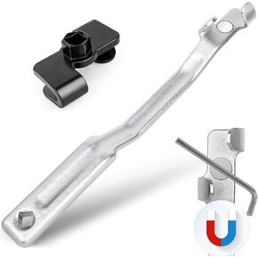 UPGRADED Wrench Extender Tool Bar with Magnet - Universal Offset Wrench Extension with 1/2 Inch Drive & 21mm for Torque Adapter, Garage Repair, Automotive, Stubborn Screws