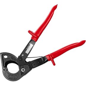 SogYupk Ratchet Cable Wire Cutter,Ratcheting Cable Cutter Hand Tool,Heavy Duty Aluminum Copper Ratchet Wire Cutting For Cutting Electrical Wire Up to 240mm²/10.23Inch Cutter Pliers