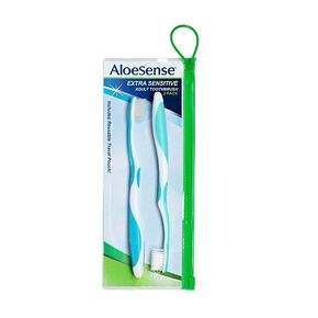 Extra-Sensitive Toothbrush 2-pack w/travel pouch (1 Count)