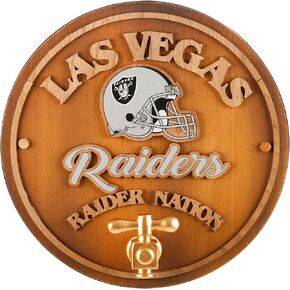 FOCO Las Vegas Raiders NFL Keg Tap Sign