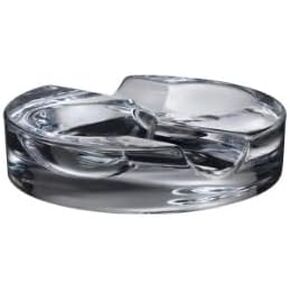 Nude Ashtray Series, Cigar Accessoriess, Crystal Glass Ashtray, One-Two Individual Placement Home and Office Use, Gifts for Smokers Men Ash Tray (Oval)