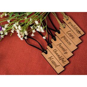 Engraved Wood Thanksgiving Napkin Rings – Modern Farmhouse Fall Table Decor
