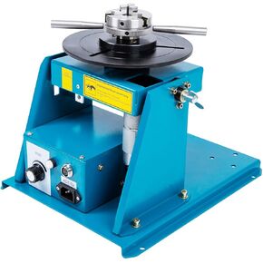 TFCFL Turntable Table, DC24V 15W Rotary Welding Positioner Turntable Table High Positioning Accuracy Suitable for Cutting, Grinding, Assembly, Testing and Other Seam Welding (10KG)