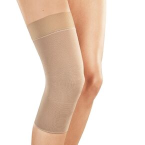 medi Seamless Knit Knee Support Compression Sleeve w/Band Beige LG