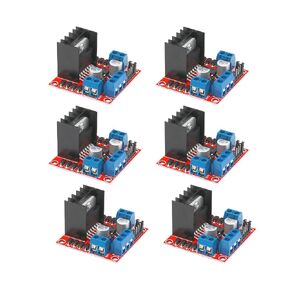 6PCS L298N DC Stepper Motor Driver Board Module Dual H-Bridge Motor Driver Module for Arduino Robot Smart Car