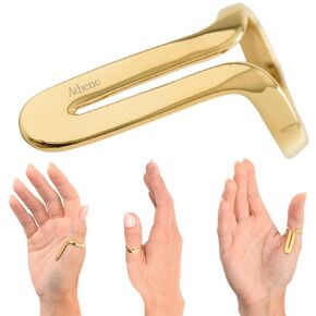 Athene Thumb Brace for Joint Discomfort - An Elegant, Comfortable Thumb Splint Designed to Maintain Full Hand Function, Crafted from Premium Materials, S (Gold)