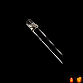 5 Colors X 20pcs 3mm Candle Flickering White red green blue yellow LED Diode Clear Round DC 3V 20mA Electronics Components Indicator Light Emitting (3mm LED 5colors*20pcs)