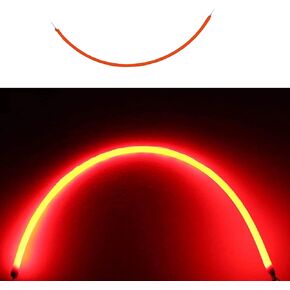 Red 130mm Edison Bulb 3v Cob LED Filament Flexible Lamp Parts, Warm Light Edison Bulb Light Accessories, Flexible Filament, LED Bulbs Accessories