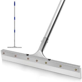 MHM's AquaSlide MiniPro - 18-Inch Floor Squeegee for Concrete Floors - Squeegee Broom for Floor & Window Cleaning Rubber Squeegee