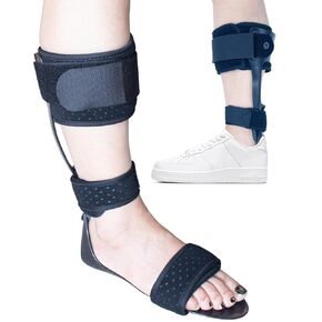 AFO Foot Drop Brace, Comfortable, Perfect Posture, Medical Drop Foot Brace for Walking, Foot Drop Orthotic Brace for Men & Women(Right,XL)