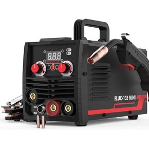 YESWELDER FLUX-135 MINI 135Amp MIG Welder,110V Flux Core Gasless Welder, Flux MIG/Lift TIG/Stick 3-in-1 Welding Machine