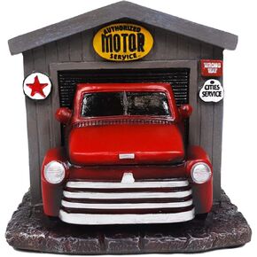 Ebros Gift Classic Old Fashioned Red Pickup Truck In Vintage Car Shop Garage Dinner Paper Napkin Holder Display Organizer Figurine 6" Wide Kitchen Table Bar Countertop Decorative Accent