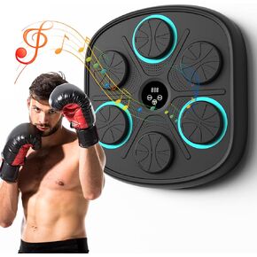 Smart Music Boxing Machine for Adult & Kids, Music Punching Machine, Machine de Boxe Musicale Adulte, Boxing Machine Wall Mounted, Boxe Musique Mur, Beat Punch Machine, Wall Punching Pad with Music