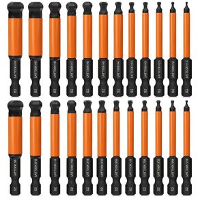 end ball hex hex alen wrench brench set ، lattook 24pcs 2.5 inch metric & sae sister ball end bit hex set allen set set hex key set ، magnetic tipped ، s2 Steel