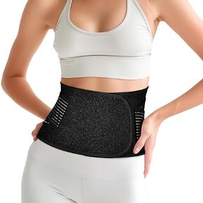 Abdominal Waist Support Wrap, Compression Belt for Men and Women (Large)