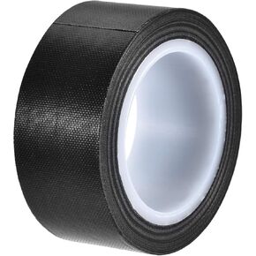 uxcell Heat Resistant Tape High Temperature Heat Transfer Tape PTFE Film Adhesive Tape 25mm Width 10m 33ft Length Black