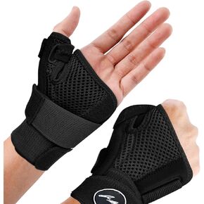 Dr. Arthritis Thumb Brace, Medical Thumb Splint Right & Left Hand, Wrist, Dequervains Tenosynovitis Splint, Thumb Spica Splint, Thumb Support for Arthritis (Black - Premium)