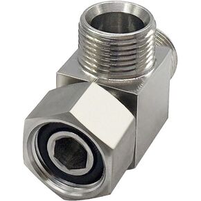 Beduan Stainless Steel 3/8 Compression Tee Fitting 3/8" Compression Inlet 3/8" Compression Outlet Angle Stop