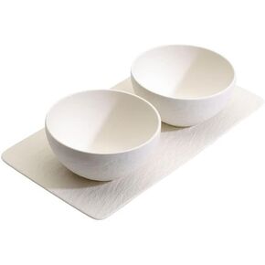 Villeroy & Boch Manufacture Rock Blanc 3-Piece Condiment Set