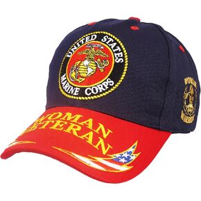 United States Marine Corps Woman Veteran Cap Proudly Honor Service | Stylish and Durable Cap, Perfect for Everyday | Comfortable, Showcase Your Courage, Ideal for Casual Outings or Military Events