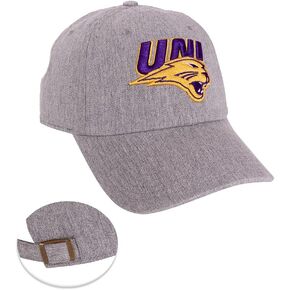 Desert Cactus University of Northern Iowa Baseball Hat UNI Panthers Brimmed Embroirderd Hats Cap Adjustable Cloth Strap Adult (Style A) Gray