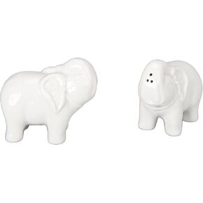 BIA Cordon Bleu Elephant Salt and Pepper Shakers, White (904062GS1SIOC)