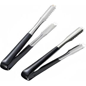 2Pcs Ice Tongs, Mini Tongs, 6 Inch Stainless Steel Small Tongs,for Ice Bucket Ice Sugar Cubes Coffee Bar Food Serving