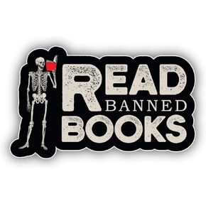 Read Banned Books Vinyl Sticker Decal