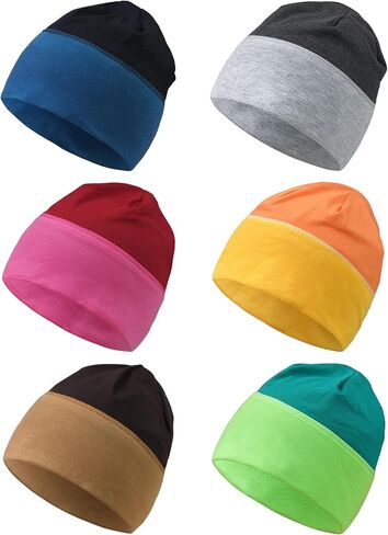 Qearl Slouchy Beanie Hat for Men Women Winter Warm Hats for Running Cycling Skull Cap in Saudi Arabia