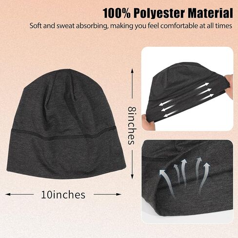 Qearl Slouchy Beanie Hat for Men Women Winter Warm Hats for Running Cycling Skull Cap in Saudi Arabia