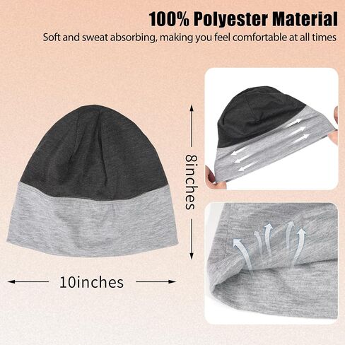 Qearl Slouchy Beanie Hat for Men Women Winter Warm Hats for Running Cycling Skull Cap in Saudi Arabia