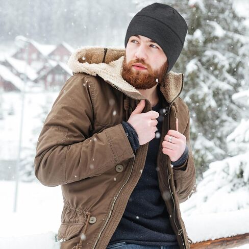 Qearl Slouchy Beanie Hat for Men Women Winter Warm Hats for Running Cycling Skull Cap in Saudi Arabia