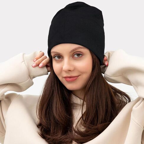 Qearl Slouchy Beanie Hat for Men Women Winter Warm Hats for Running Cycling Skull Cap in Saudi Arabia