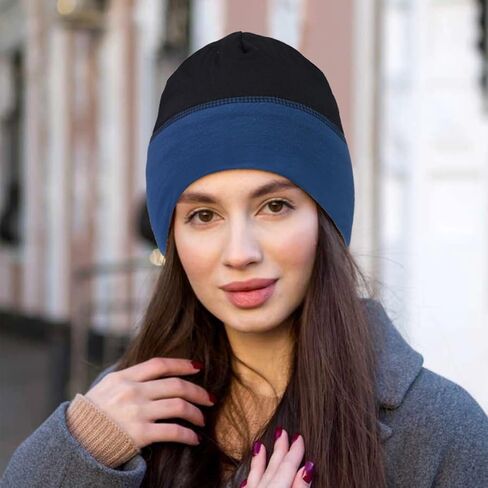 Qearl Slouchy Beanie Hat for Men Women Winter Warm Hats for Running Cycling Skull Cap in Saudi Arabia