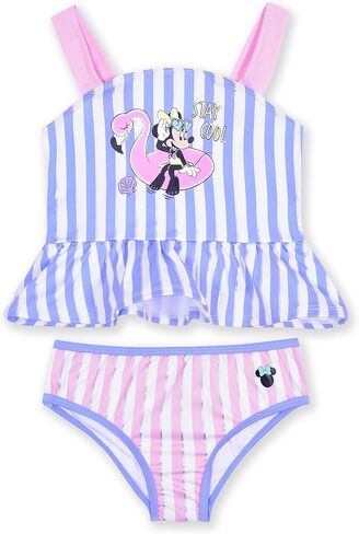 Disney Minnie Mouse Girls UPF 50+ Bathing Suit Tankini Top and Bikini Bottom Swimsuit Set for Toddlers in Saudi Arabia