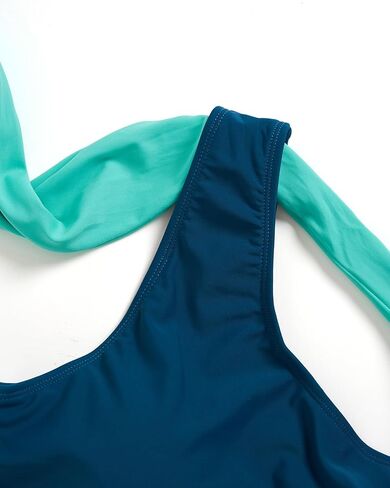 Tempt Me Women High Waisted Bikini Sets - Two Piece Swimsuits One Shoulder Bathing Suit with Full Coverage Bottom in Saudi Arabia