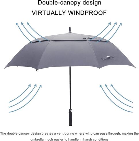 G4Free 54/62/68 Inch Extra Large Oversized Golf Umbrella Heavy Duty Big Long Umbrella Automatic Open Windproof Waterproof Stick Rain Umbrellas for Men Women in Saudi Arabia