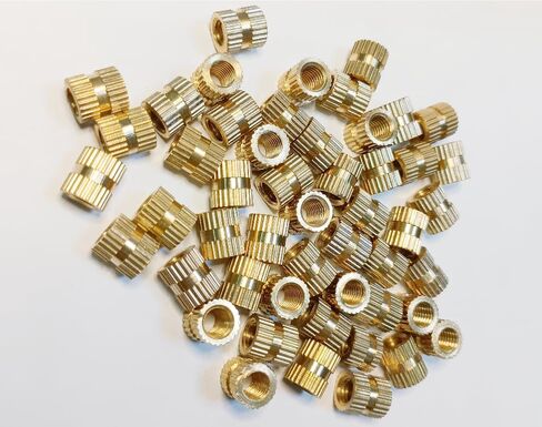 （50pcs） M5 النحاس الجوز ， 8mmx7mm lnjection مصبوب النحاس الجوز المدمج مع الطباعة ثلاثية الأبعاد in Kuwait