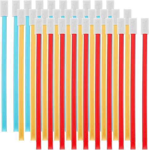 30 Pcs Disposable Crevice Cleaning Brushes Toilet Small Gaps Cleaner Detail Scrubing Brush Household Detailing Tools for Toilet Bowl Corner Window Door Track Stove Vent Fan Keyboard in Saudi Arabia