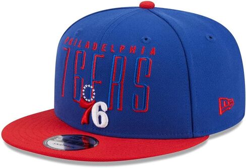 عصر جديد فيلادلفيا 76ers 9fifty عنوان Snapback Cap ، القبعة القابلة للتعديل الأزرق in Kuwait