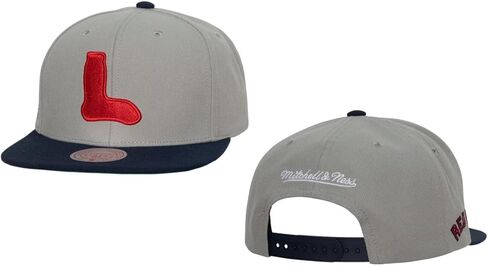 Mitchell & Ness Boston Red Sox New Evergreen Cooperstown Away Gray Blue Era Snapback Era Cap Cap in Kuwait