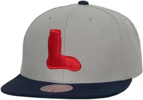 Mitchell & Ness Boston Red Sox New Evergreen Cooperstown Away Gray Blue Era Snapback Era Cap Cap in Kuwait