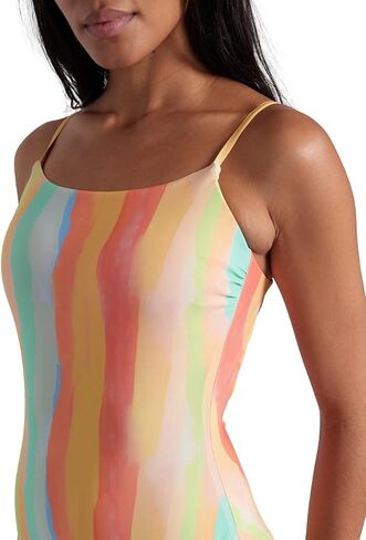 ARENA Women's Water Print One Piece Tie Back Swimsuit Removable Cups Soft Stretchy Beach Pool Ladies Comfy Bathing Suit in Saudi Arabia